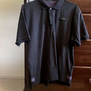 Mens black Orvis 100% cotton polo